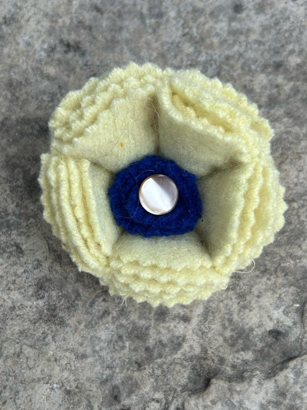 Vintage Cashmere Floral Brooch